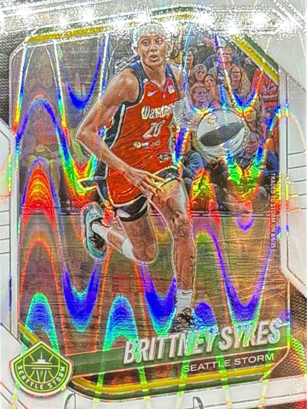 Brittney Sykes Seattle Storm Basketball Card - Holographic Insert